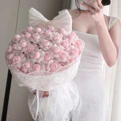 Bó Hoa Hồng Sáp Tỉ Muội Màu Hồng – Món Quà Dịu Dàng Thay Lời Yêu Thương