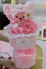 Gấu Loopy Ôm Hoa Sáp Đáng Yêu
