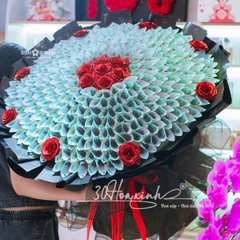 Hoa tiền thật 200 tờ 500k