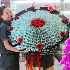 Hoa tiền thật 200 tờ 500k