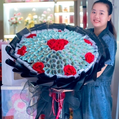 Bó hoa tiền 100 tờ 500k