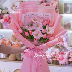 Hoa Sáp Tulip Màu Hồng Đẹp