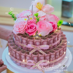 Hộp bánh sinh nhật bằng tiền 50k