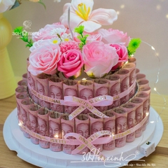 Hộp bánh sinh nhật bằng tiền 50k
