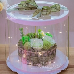 Hộp bánh sinh nhật bằng tiền 100k lưu giữ kỷ niệm