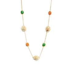 Dây chuyền - Mẫu đơn màu Vàng 41cm- 16