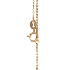 Mặt dây chuyền chữ Vạn hình tròn (Wan Pendant 24kt yellow gold 17mm)