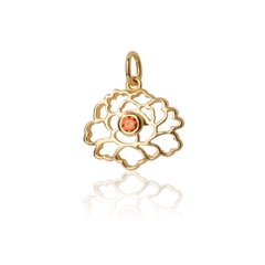 Charm Hoa Nhà Đường - Vàng Đá Cam