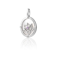 Charm Hoa Sen Cao Quý - Bạc