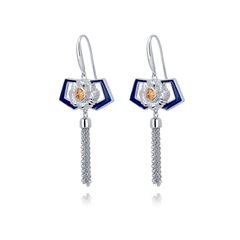 Khuyên tai Cách Cách Đại Thanh (Manchurian Elegance Earrings Blue)