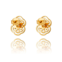 Khuyên tai (Blissful Ruyi Stud with White Mother of Pearl) - Trắng