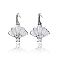 Khuyên tai - (Floral Fan Dangle) - Trắng