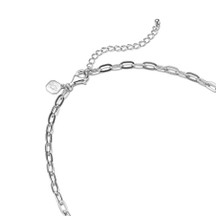 Dây chuyền - Trơn 16 - Màu bạc (Paperclip Chain)