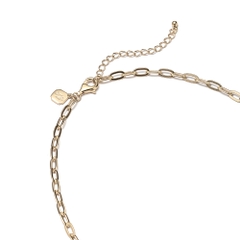 Dây chuyền - Trơn 17 - Màu vàng (Paperclip Chain)