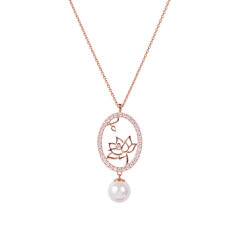 Dây chuyền - Màu vàng hồng (Lotus Fairies Oval)