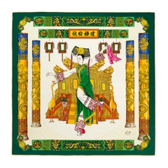 Khăn lụa vuông 90 (Manchurian Elegance)