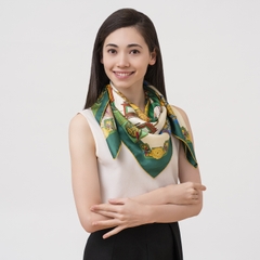Khăn lụa vuông 90 (Manchurian Elegance)