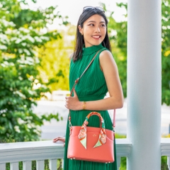 Túi đeo chéo Nét Thanh Nhã Nhà Đường - Cam gạch