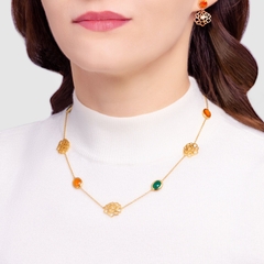 Dây chuyền - Mẫu đơn màu Vàng 41cm- 16