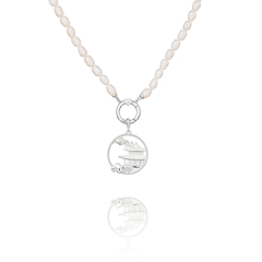 Dây chuyền ngọc trai - Màu bạc (Pearl Charm Clasp)