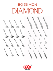 SHINE CULTERY SET 36 (9 items x 4 pieces)