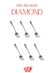 CAKE FORK DIAMOND (Set 6 pieces)