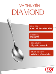 DIAMOND BOAT SERVING SPOON (1 piece)