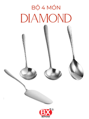 다이아몬드 4개 세트 - BỘ BÀN ĂN DIAMOND 4 MÓN (4 sản phẩm x 1 cái)