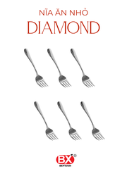 다이아몬드 케이크 포크 - NĨA ĂN NHỎ DIAMOND (Set 6 cái)