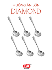 다이아몬드 테이블스푼 - MUỖNG ĂN LỚN DIAMOND (Set 6 cái)
