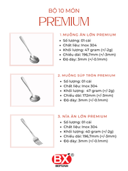 프리미엄 10개 세트 - BỘ PREMIUM 10 MÓN (10 sản phẩm x 1 cái)