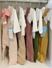 Set áo tay dài sợi tre và quần yếm BU Kyomi