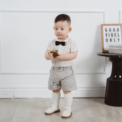 Quần đùi kaki túi ốp bé trai Bubaby