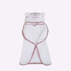 Khăn tắm dạng chui đầu tai gấu Cotton bông Bu Baby