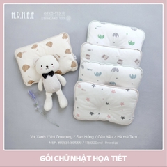 Gối kê đầu chữ nhật in hoạ tiết cho bé - Hrnee
