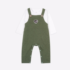 Set áo tay dài sợi tre và quần yếm BU Kyomi
