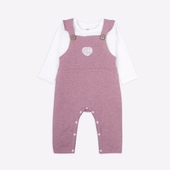 Set áo tay dài sợi tre và quần yếm BU Kyomi
