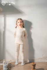 (12M-5Y) Bộ dài tay cổ trụ Bu Siro Jacquard - BU Baby