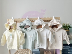 (6M-4Y) Áo khoác Hoodie tai mèo cho bé từ Hrnee - Chống nắng, cản gió, giữ ấm điều hoà thân nhiệt