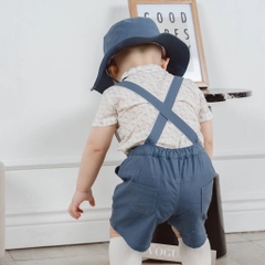 Quần yếm đùi bé trai kaki bubaby
