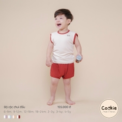 (6M- 5Y) Bộ sát nách chui đầu Cookie -  BCCD-XST