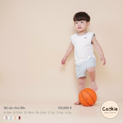 (6M- 5Y) Bộ sát nách chui đầu Cookie -  BCCD-XST