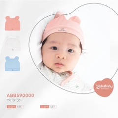 Mũ tròn tai gấu cho bé sơ sinh Bu Baby