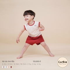 (6M- 5Y) Bộ sát nách chui đầu Cookie -  BCCD-XST