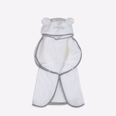 Khăn tắm dạng chui đầu tai gấu Cotton bông Bu Baby