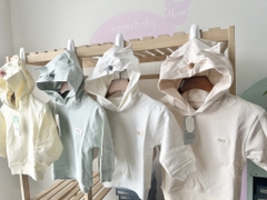 (6M-4Y) Áo khoác Hoodie tai mèo cho bé từ Hrnee - Chống nắng, cản gió, giữ ấm điều hoà thân nhiệt
