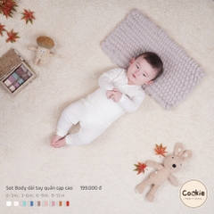 Set Body chip dài tay kèm quần cạp cao Cookie