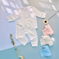 Bộ dài tay cài giữa Iconic BU Bambus BU Baby 0-9m