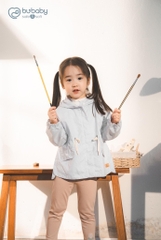 Áo khoác gió dài tay khóa giữa Winie - BWI311100 Bu Baby