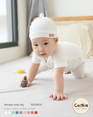 Romper cộc tay quần dài vạt chéo - Body cộc tay vạt chéo Cookie